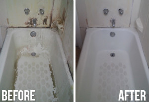 Bathroom Cleaning before and After
